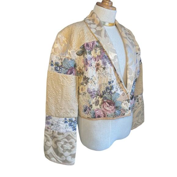 Vintage Floral Patchwork Women's Jacket - Picture 3 of 9
